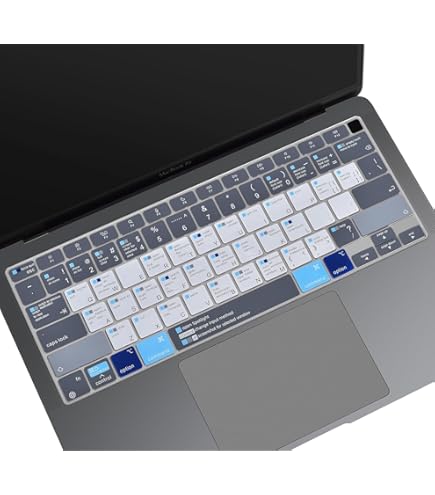 Amazon.com: CaseBuy MacBook Air M1 Keyboard Cover Shortcuts for